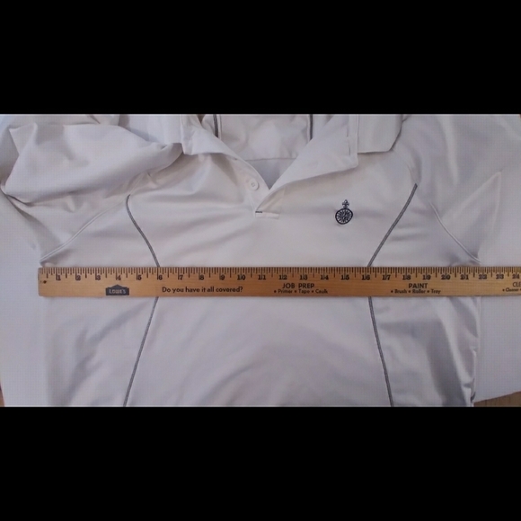 Under Armour white mens long sleeved polo coldgear - Picture 8 of 12